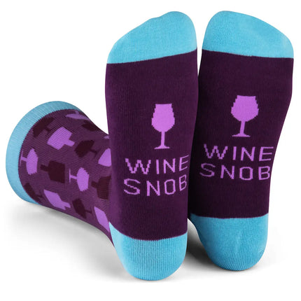 Fun Saying Socks Wine Snob feet