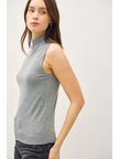 Lightweight Mock Neck Sleeveless Sweater