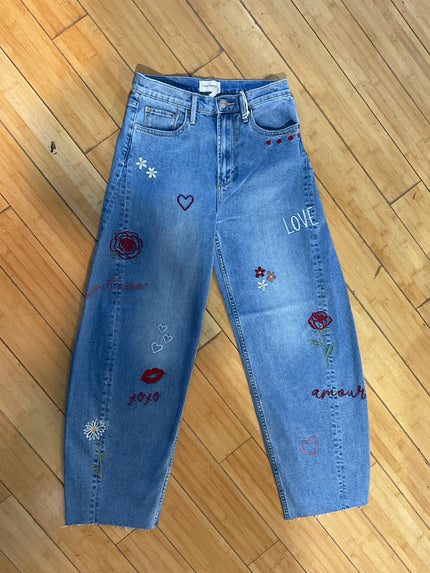 Driftwood Parker Embroidered Denim X Love Notes