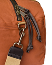 tin cloth small duffle bag rust close 