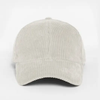 Solid Corduroy Fall Winter Baseball Hat  - Off-White