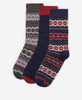 Barbour Fairisle Socks Gift Box | One Size sock assortment