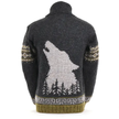 Call of the Wild Wool Sweater – Howling Wolf Design, Back of sweater 