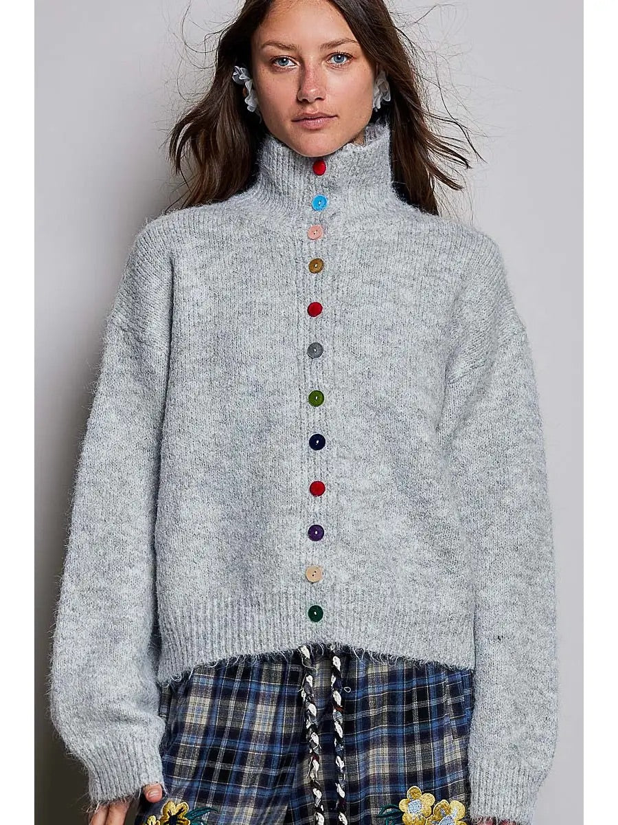 Cherise Chic Knit Oversized Cardigan OS