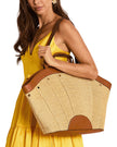 Resort Tote, raffia-scale