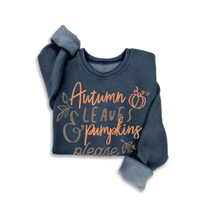Ophelias Autumn Pumpkin Sweatshirt, navy-front