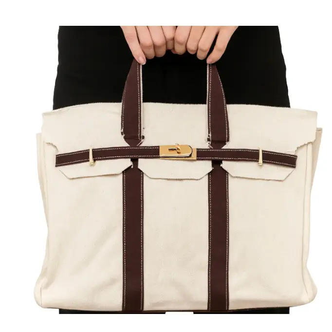 Canvas Totekin Boat Bag chocolate brown