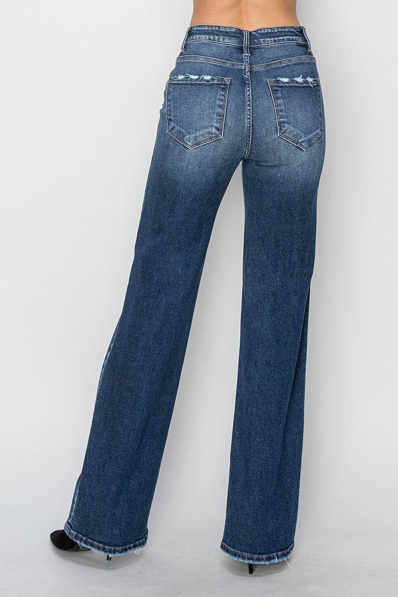 High Rise-Straight-Jeans back