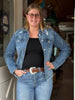 FRAY HEM DENIM JACKET