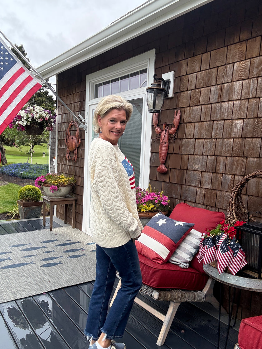1776 Cable Knit Sweater