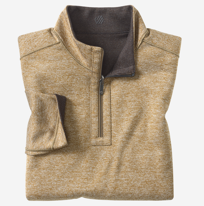 XC4 PERFORMANCE REVERSIBLE QUARTER-ZIP Gold side