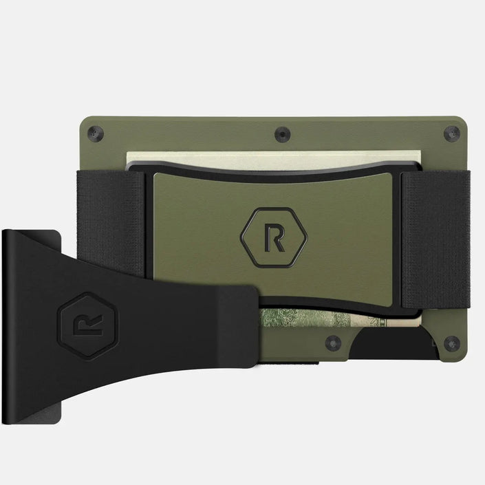 Ridge Wallet | Matte Olive-Cash Strap