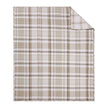 Spencer Plaid Quilted Throw Natural