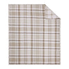 Spencer Plaid Quilted Throw Natural
