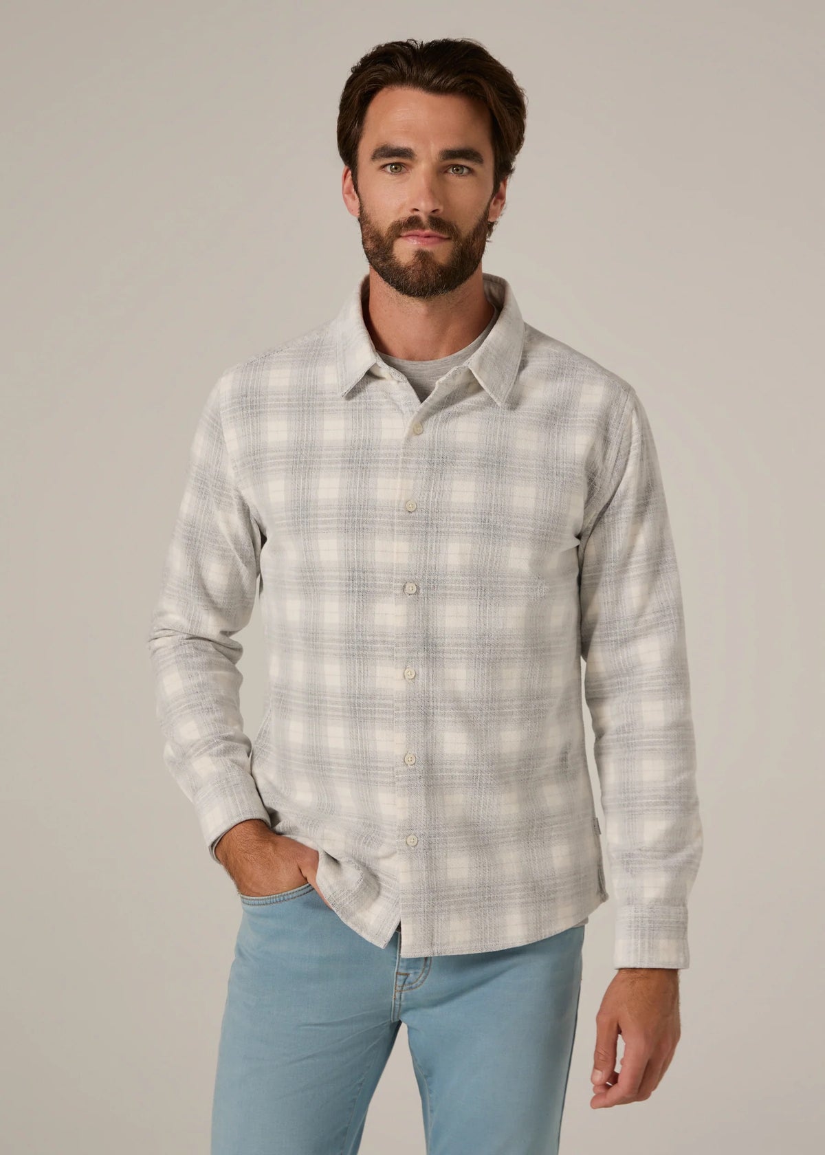 Pearce Brushed Cord Long Sleeve Shirt