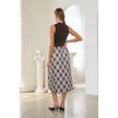 Eloise Twofer Dress, brown/blue-back