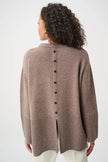 Whitney Button-Back Wool Sweater