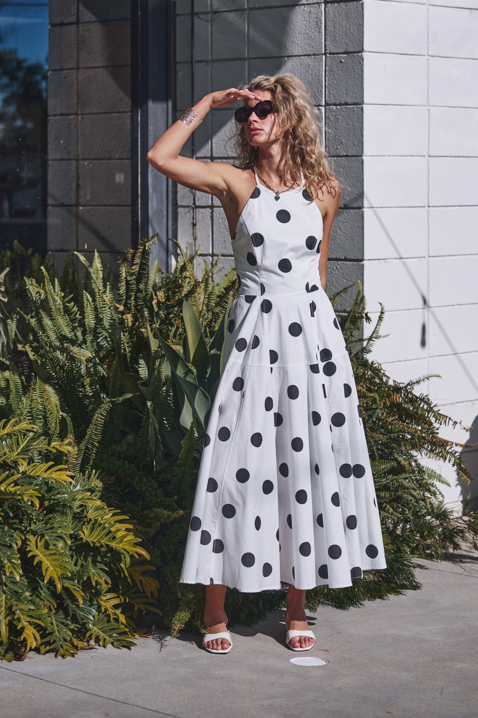 Ginny Polka Dot Halter Dress