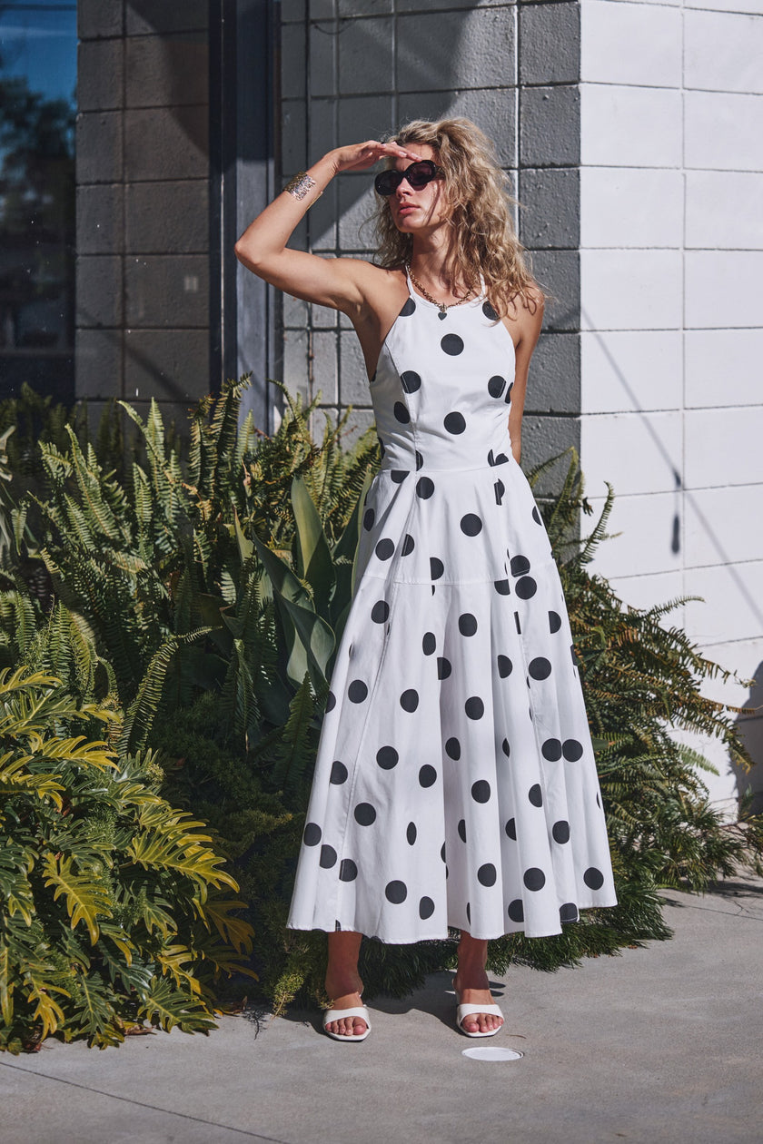 Ginny Polka Dot Halter Dress