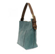 Joy Hobo Handbag - Teal-ish & Coffee