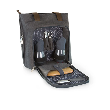 Sonoma Wine & Cheese Picnic Tote - Core Gray