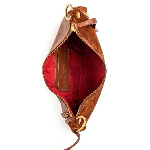 kyle chocolate diamond suede/antique gold NA top/inside