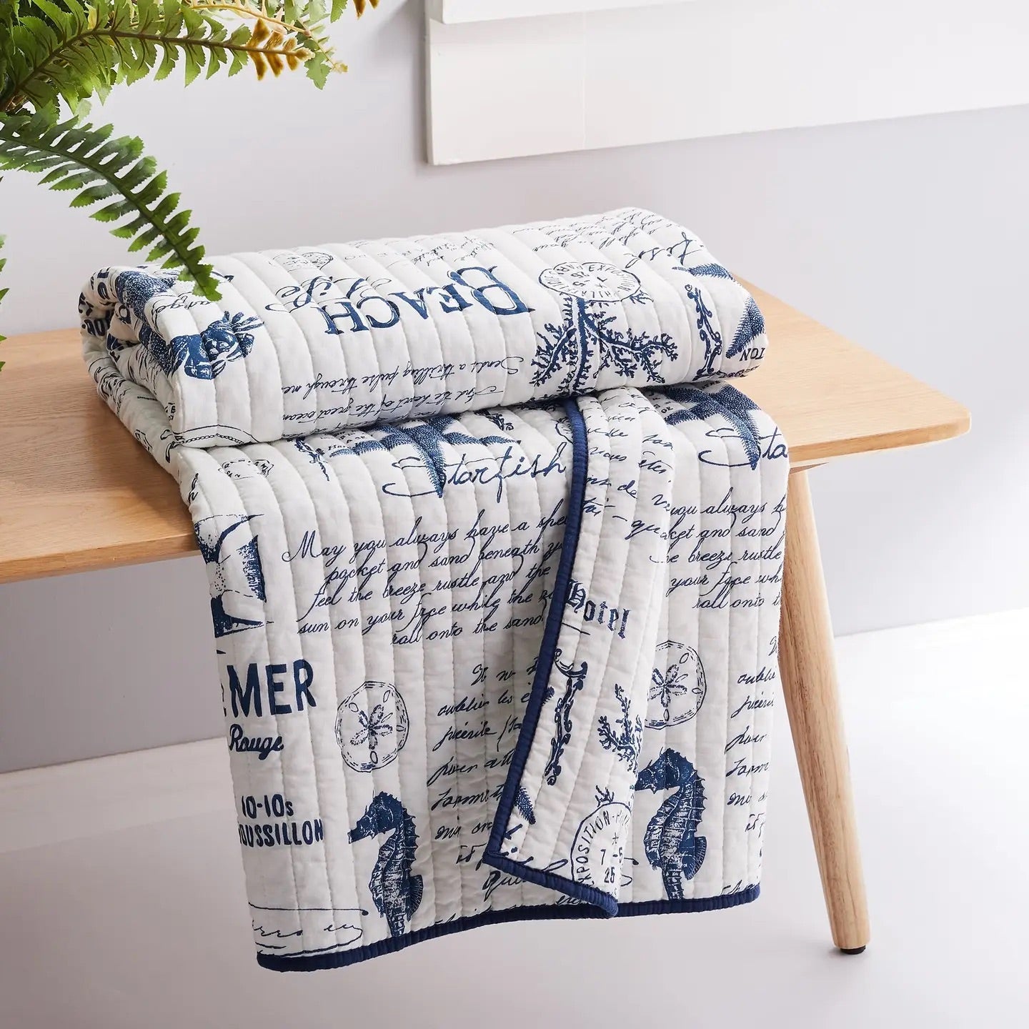 Beach Life Quilted Throw