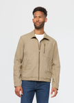 Men's Stretch Canvas Utility Jacket tan-front
