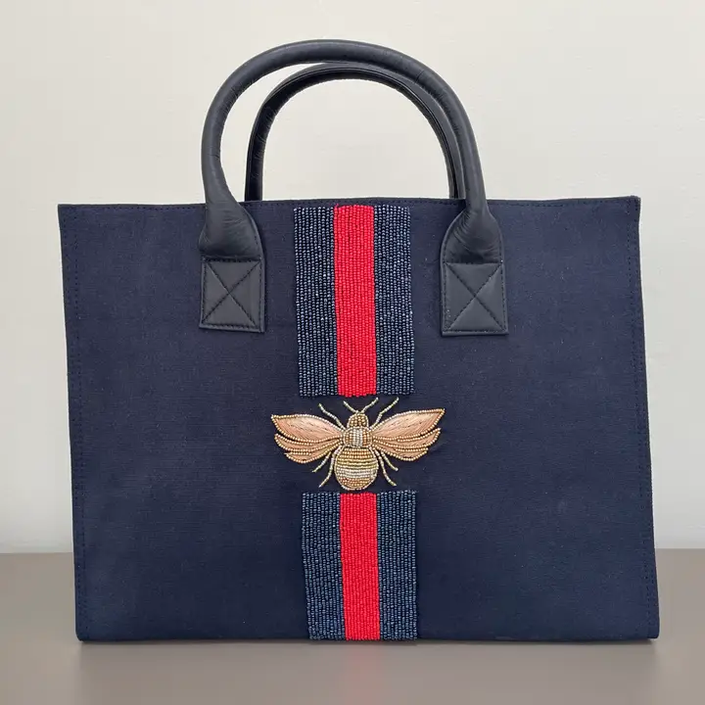 Queen Bee Vertical Design with Leather Handle