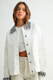 Checker Collared Jacket