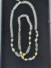 Double Silver Chain with Metallic Pearl nw 25 71