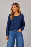 Natalie Round Neck Front Seam Sweater