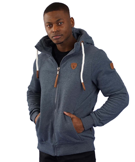 Wanakome Zeus Full Zip Hoodie dark heather gray