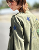 Ellie Lucky Me Embroidered Jacket | Olive Green profile
