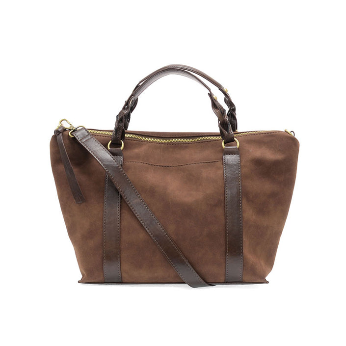 Mabel Faux Suede Tote pecan