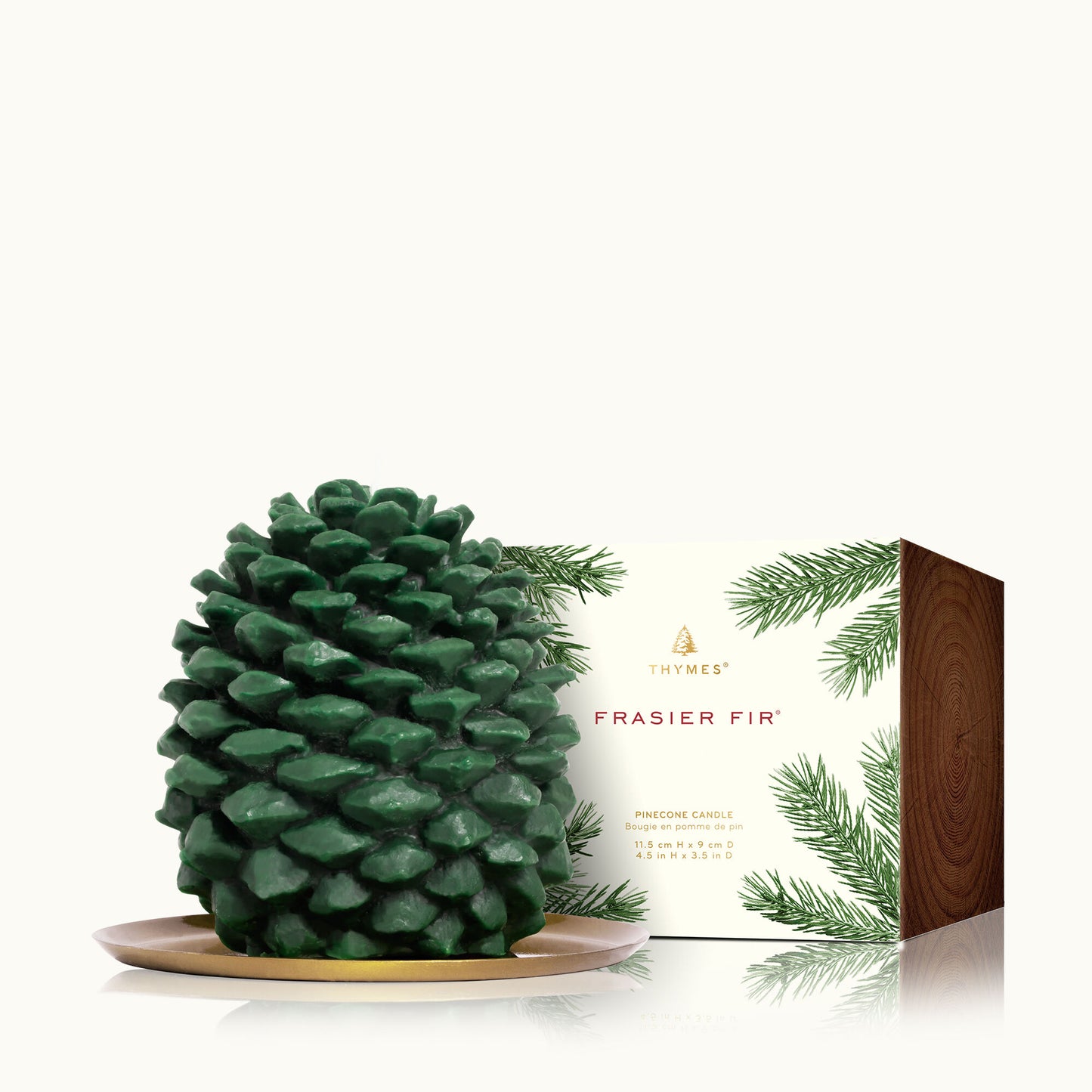 Frasier Fir Petite Molded Pinecone Candle display