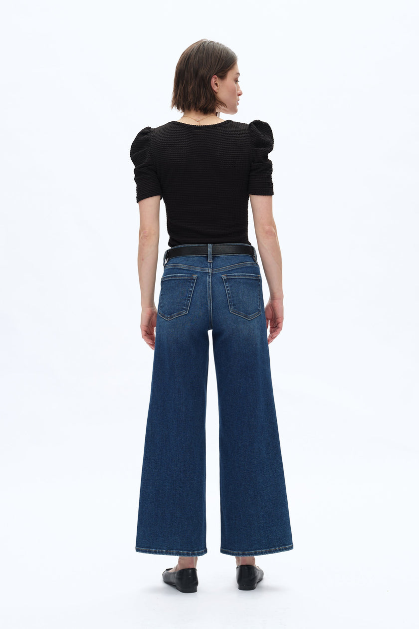 Lisa Mid Rise Wide Leg back