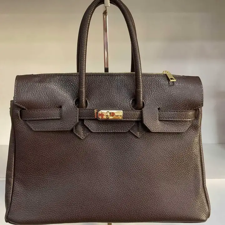 The Capri Structured Handbag, chocolate