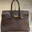 The Capri Structured Handbag, chocolate