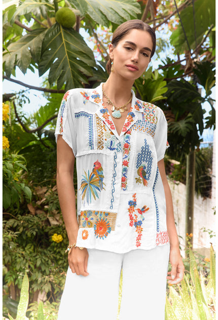 Johnny Was PETRA SHIRT front