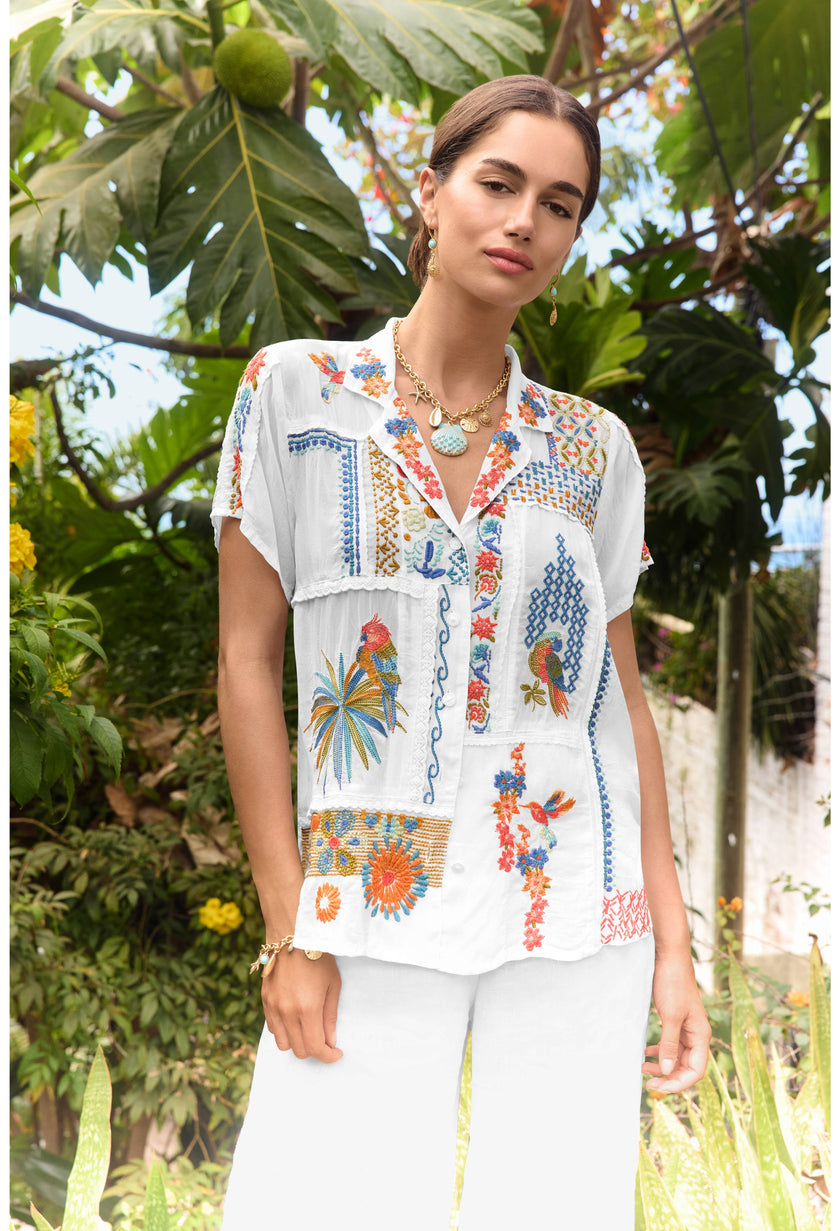 Johnny Was PETRA SHIRT front