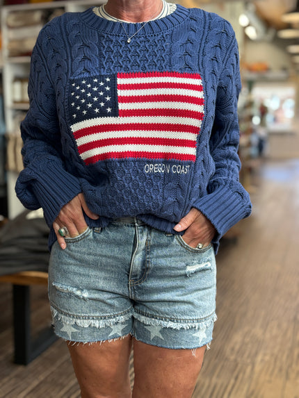 High Rise Star Printed Shorts front