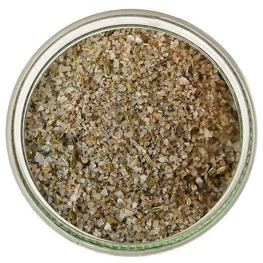 Grey Salt  Glass Jar 2oz