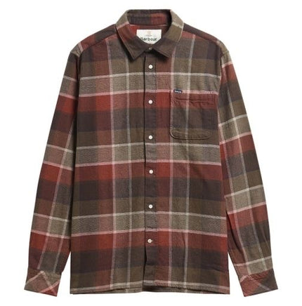 Barbour Copswell Relaxed Checked Shirt, beech-front