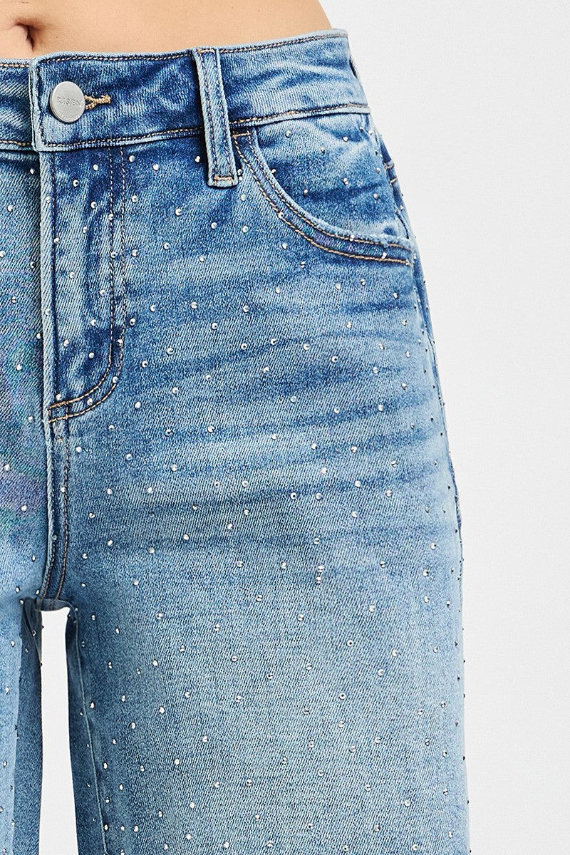 Rebecca Slouchy Rhinestones Shorts