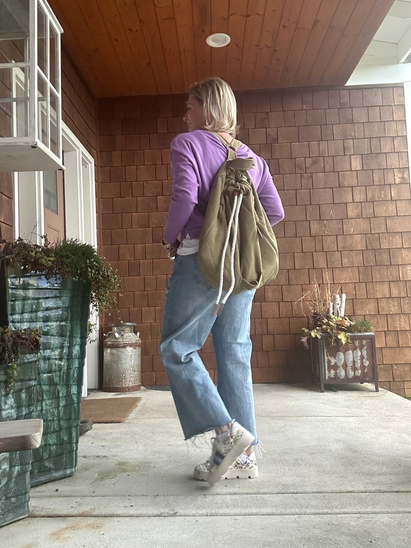 Wanakome Zamaye Backpack modeled onrachelle back