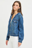 Basic Denim Jacket w/ Hoodie