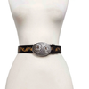 Popular Sunflower Buckle with Vintage Floral Tooled Belt