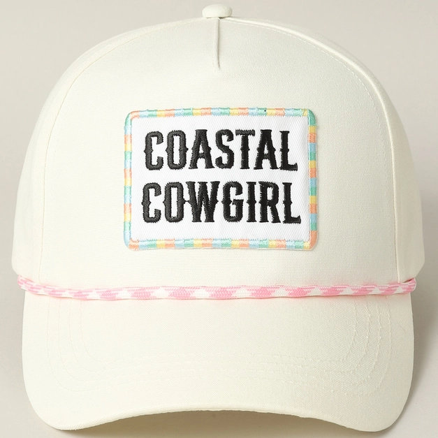 Coastal Cowgirl Embroidery Patch Pink Band