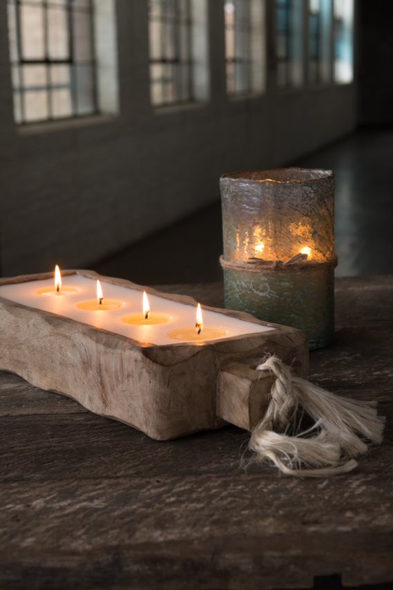 Himalayan Driftwood Candle Tray | Large 44oz